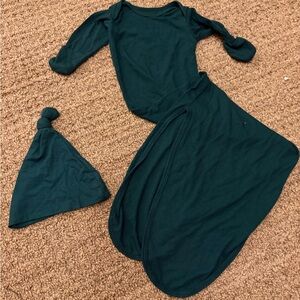 Kids Teal Dance Costume Set